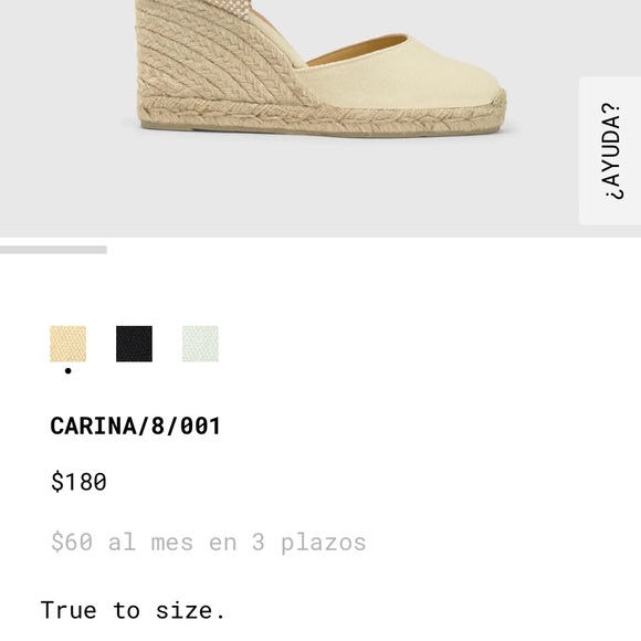 Castaner Lace Up Classic Organic Cotton Jute Cream Espadrille Wedge Sandals 7.5 - Picture 10 of 16